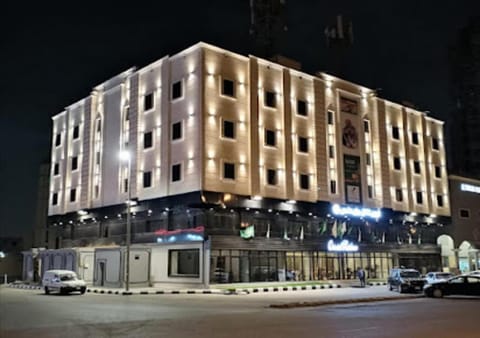 Property building, Night, Parking