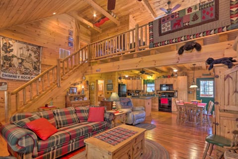 Lake Lure Log Cabin with Grill, Near Hiking! Cabin in Lake Lure
