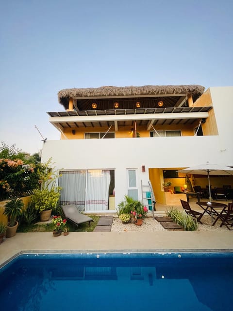 Property building, Patio, Pool view, Swimming pool