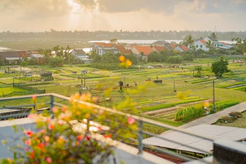 Garden, Garden, Balcony/Terrace, Garden view, River view, Sunset