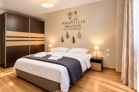 Bed, Photo of the whole room, Bedroom, towels, wardrobe