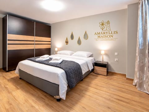 Bed, Photo of the whole room, Bedroom, towels, wardrobe