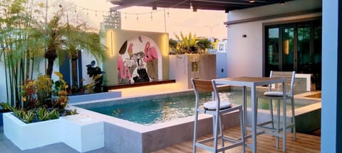 Natural landscape, Garden, Garden view, Pool view, Swimming pool