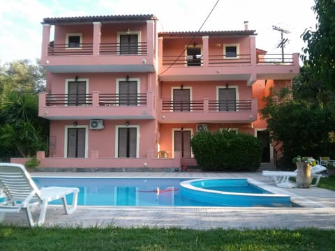 Property building, Patio, Swimming pool