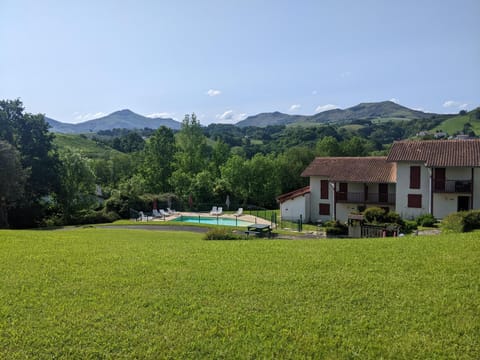 Day, Natural landscape, Garden, Garden view, Mountain view, Swimming pool