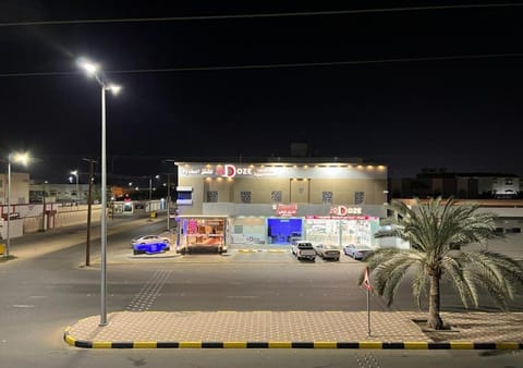 Property building, Night, Parking