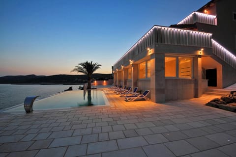 Swimming pool, Sunset