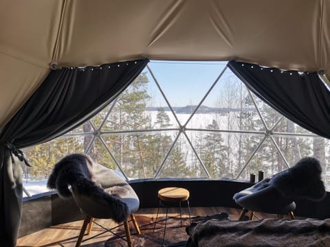 Hidden Island Laukanharju Glamping Luxury tent in Finland