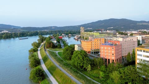 Property building, Natural landscape, River view