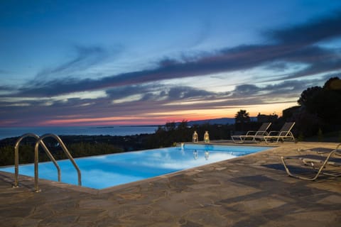 Swimming pool, Sunset
