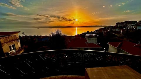Natural landscape, Sea view, Sunset