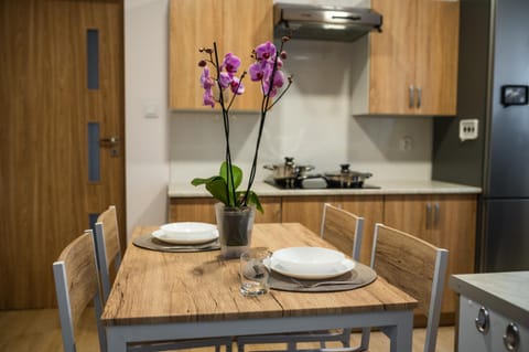 Coffee/tea facilities, Kitchen or kitchenette, Kitchen or kitchenette, Dining area, minibar, pet friendly, stove