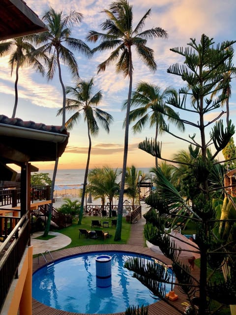 Pool view, Swimming pool, Sunset