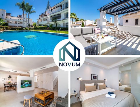 Property building, Bed, TV and multimedia, Balcony/Terrace, Living room, Bedroom, Swimming pool