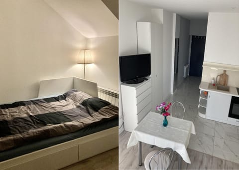 Night, Kitchen or kitchenette, Living room, Seating area, Dining area, Breakfast, Lunch, Drinks, microwave, stove, kitchen