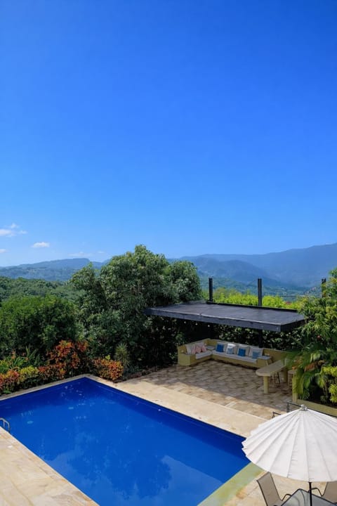 Day, Natural landscape, Mountain view, Pool view