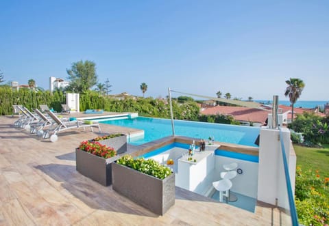 Patio, Balcony/Terrace, Pool view, Sea view, Swimming pool
