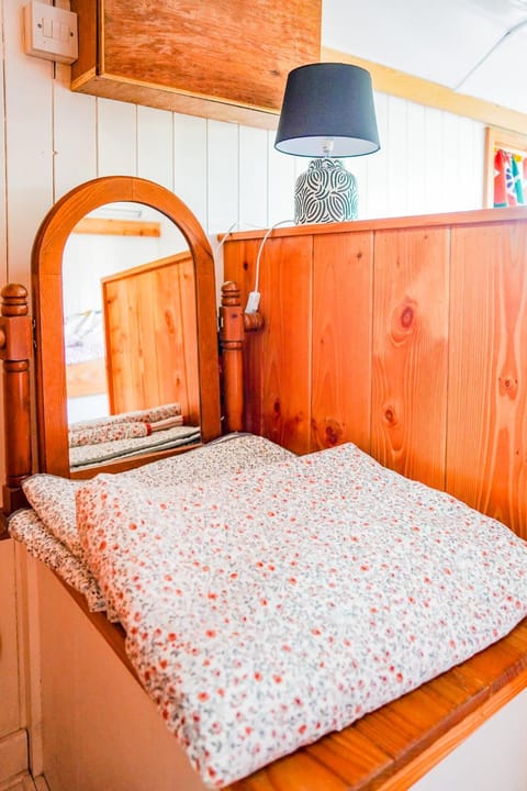 Double decker bus at Valentia Island Escape Campground/ 
RV Resort in County Kerry