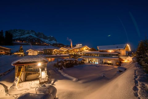 Night, Winter, On site