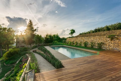 Natural landscape, Garden, Garden view, Pool view, Swimming pool