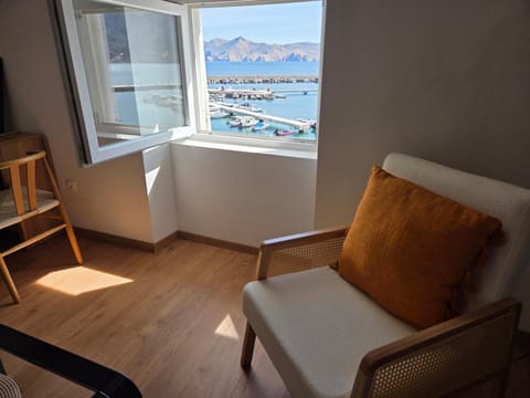 Living room, Seating area, Mountain view, Sea view