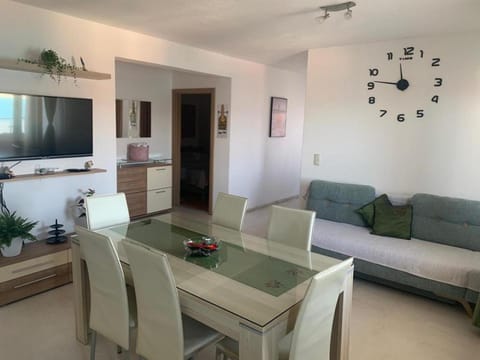 Property building, Living room, Dining area