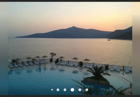 Natural landscape, Sea view, Swimming pool, Sunset