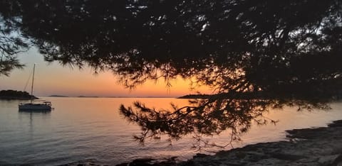 Natural landscape, Sea view, Sunset