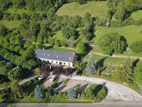 Property building, Spring, Natural landscape, Bird's eye view