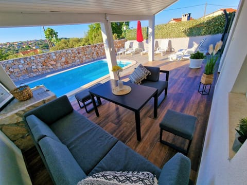 Anas lagoon holiday house with pool at azure beach Villa in Split-Dalmatia County