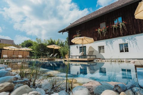 Property building, Day, Pool view, Swimming pool, sunbed