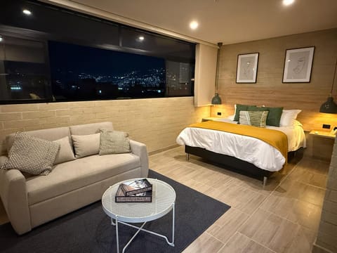 Bed, Living room, Photo of the whole room, Bedroom