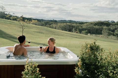 Hot Tub, Hot Tub, Mountain view, group of guests
