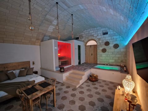 Bed, Hot Tub, Sauna, TV and multimedia, Photo of the whole room, Bedroom