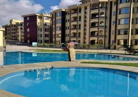 Property building, Pool view, Swimming pool