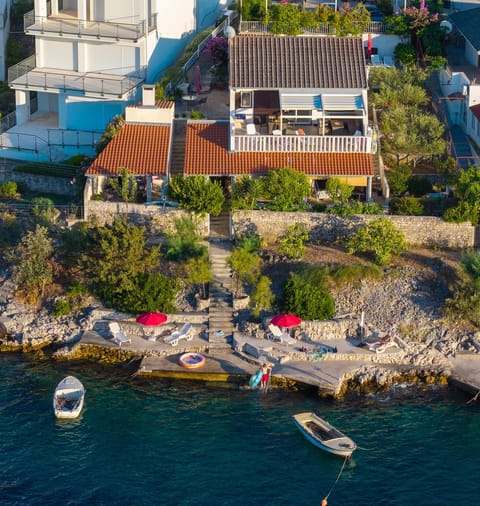 Property building, Bird's eye view, Beach, sunbed