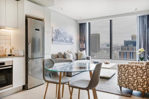 Seating area, Dining area, City view