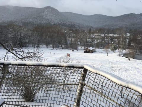 Day, Winter, Children play ground, View (from property/room), Balcony/Terrace, On site, Lake view, Mountain view, River view