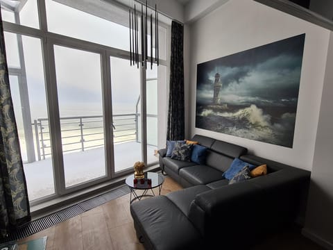Living room, Seating area, Sea view