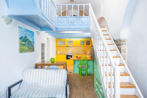 Living room, kitchen