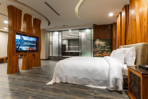 Bed, TV and multimedia, Bedroom