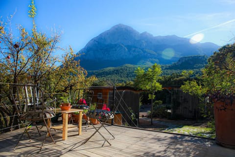 Natural landscape, Balcony/Terrace, Mountain view
