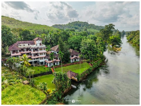 Property building, Day, Natural landscape, Bird's eye view, River view