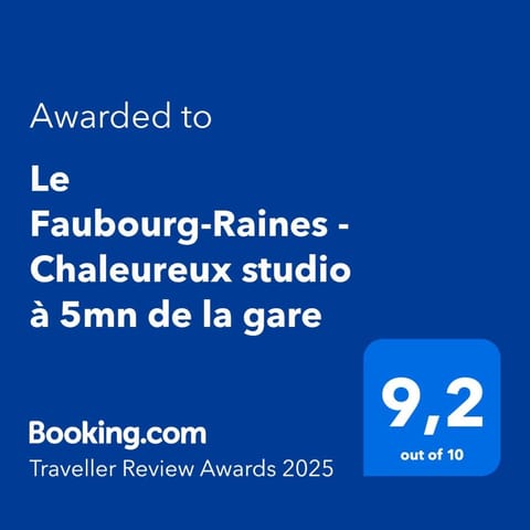 Le Faubourg-Raines - Chaleureux studio à 5mn de la gare Apartment in Dijon