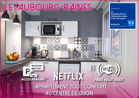 Le Faubourg-Raines - Chaleureux studio à 5mn de la gare Apartment in Dijon