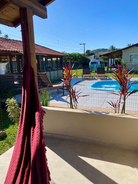 Patio, Pool view, Swimming pool, sunbed