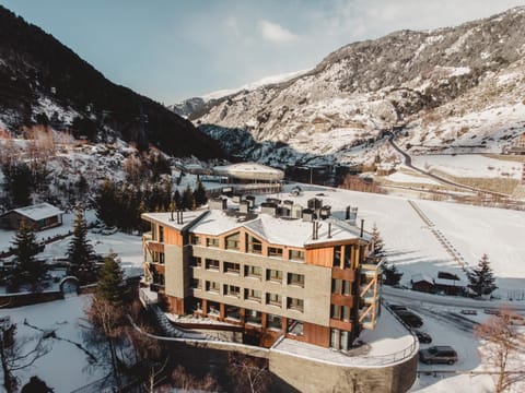 Property building, Bird's eye view, Winter