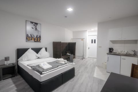 Kitchen or kitchenette, Living room, Photo of the whole room, Seating area, Dining area, stove