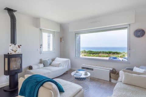 Living room, Seating area, Sea view