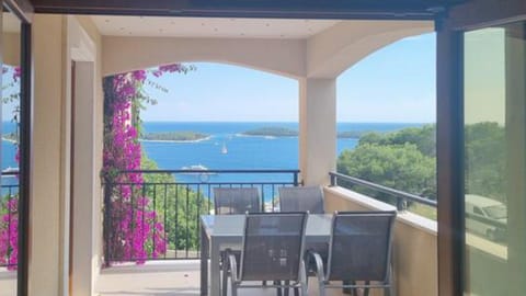 Property building, Patio, Day, Natural landscape, View (from property/room), Balcony/Terrace, Sea view